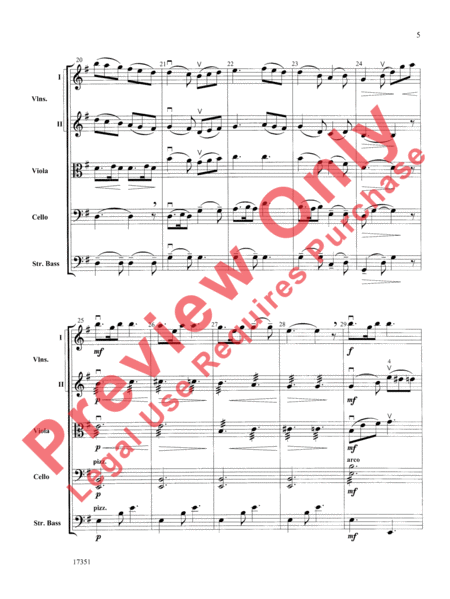 Over the Sea to Skye by Carrie Lane Gruselle String Orchestra - Sheet Music