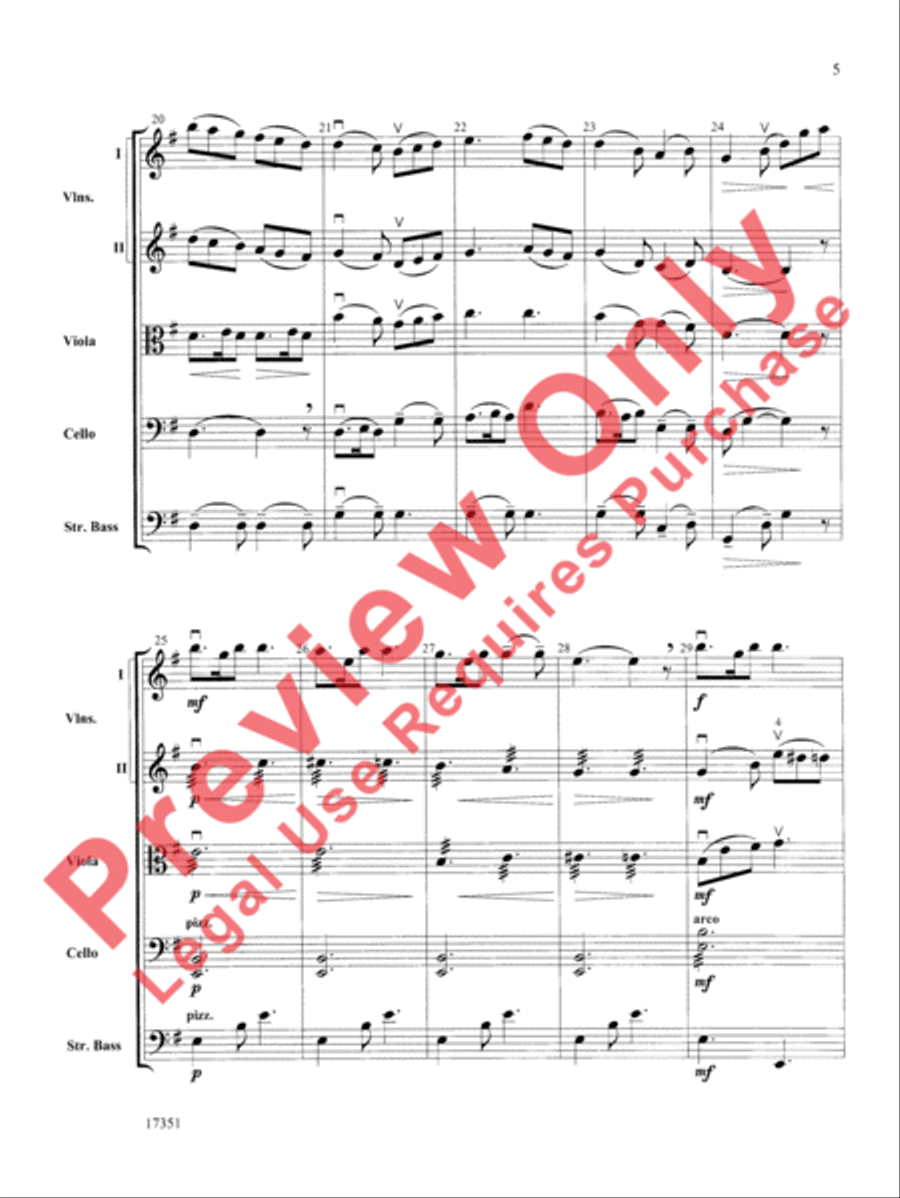 Over the Sea to Skye Over the Sea to Skye String Orchestra scores gallery preview page 6