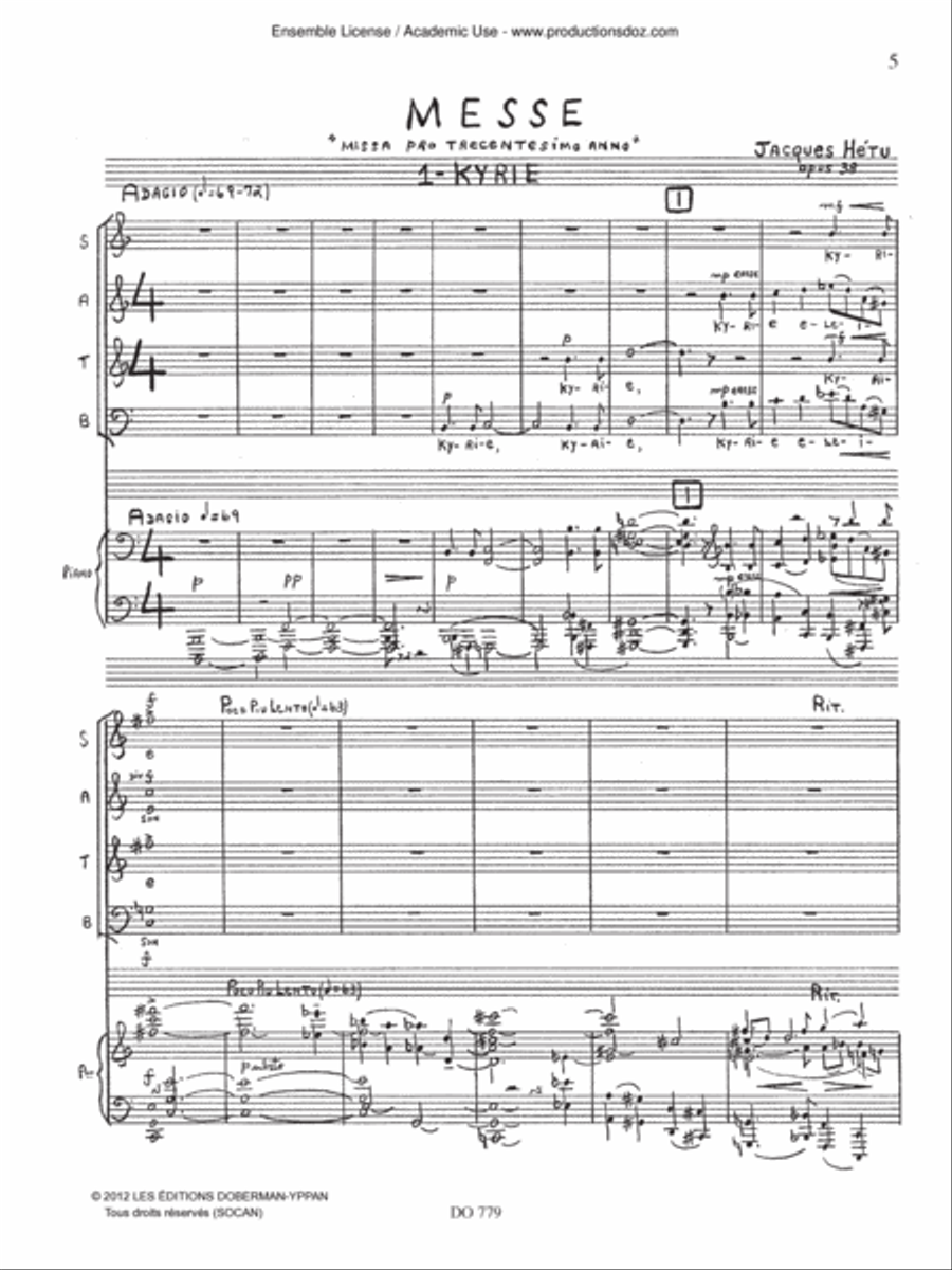 Messe, opus 38 Choir scores gallery preview page 5