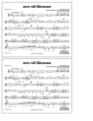 Book cover for Into the Unknown (from Disney's Frozen 2) (arr. Paul Murtha) - Baritone T.C.