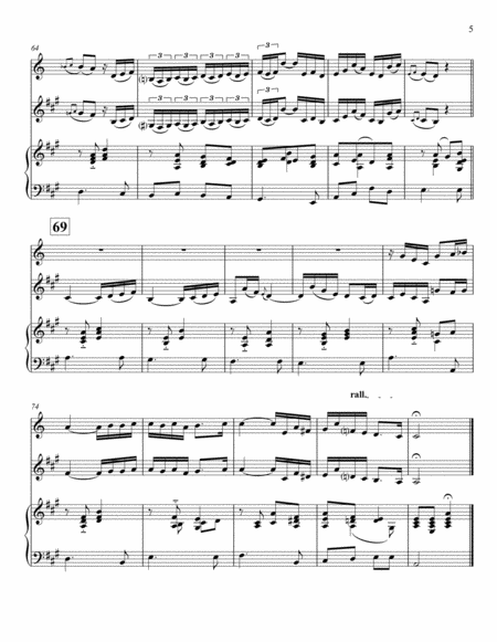 Arioso from Bach's Cantata BWV 156, arranged for piccolo trumpet, cello, and organ image number null
