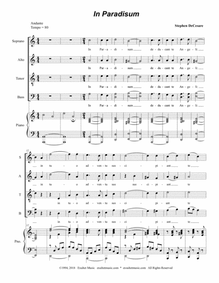 In Paradisum (from "Requiem Mass" - Piano/Vocal Score) image number null