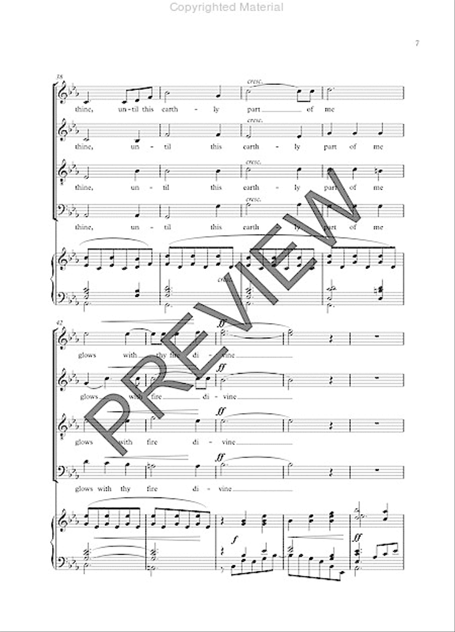 Breathe on me, Breath of God 4-Part scores gallery preview page 6
