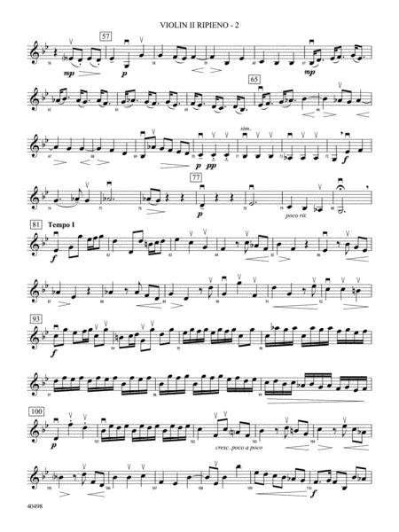 Musette from Concerto Grosso No. 6: Violin 2 Ripieno