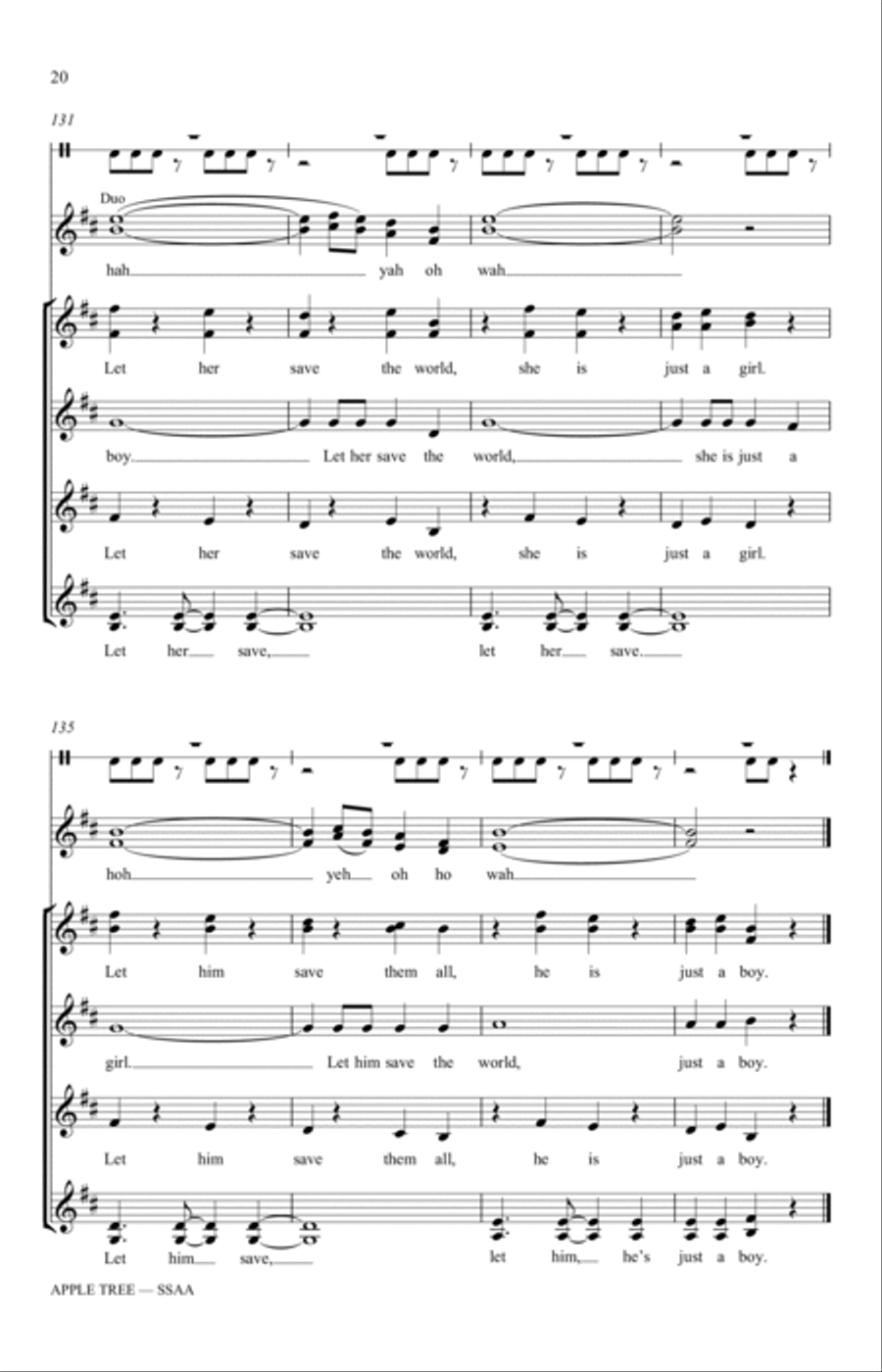 Apple Tree (arr. Katerina Gimon) SSAA scores gallery preview page 18