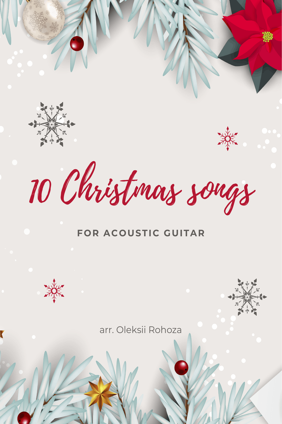 10 Christmas Songs For Acoustic Guitar Acoustic Guitar scores gallery preview page 1