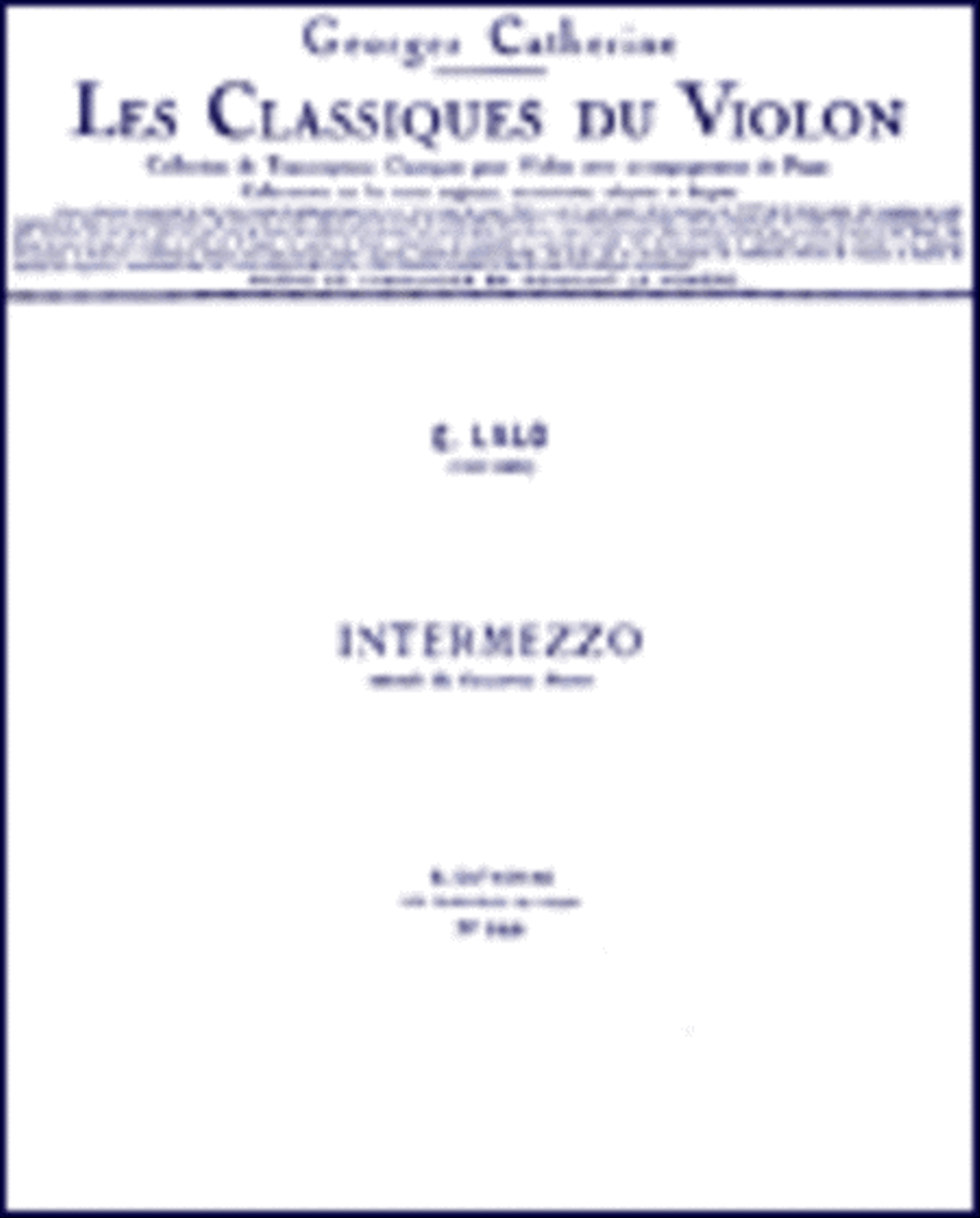 Intermezzo - Classiques No. 349 Violin Solo scores gallery preview page 1