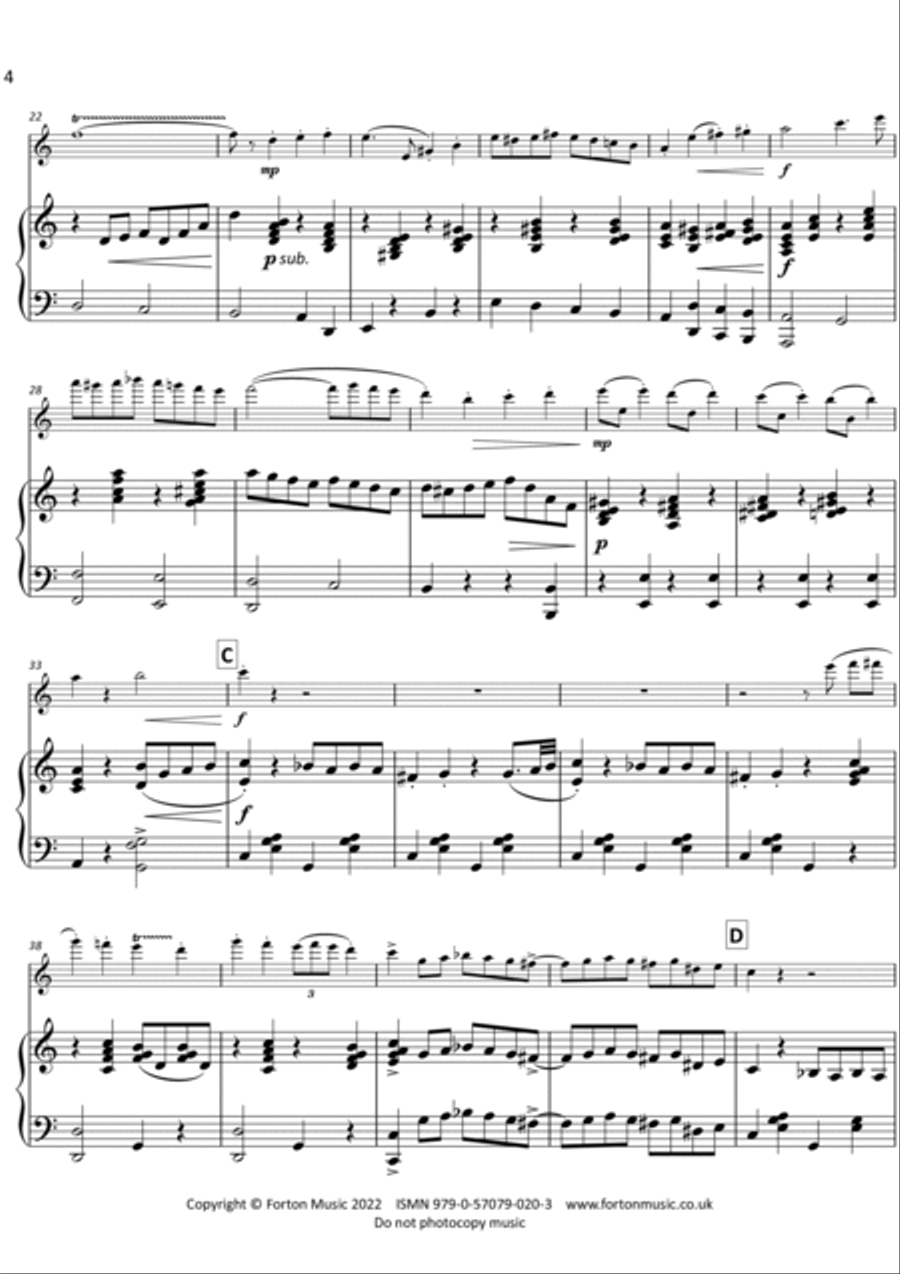 Suite from Travelling to Klezmer Flute Solo scores gallery preview page 4