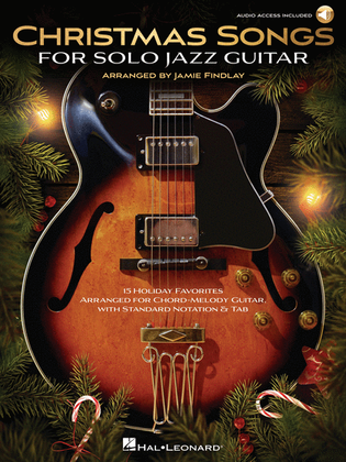 Book cover for Christmas Songs for Solo Jazz Guitar
