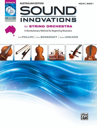 Book cover for Sound Innovations Australia String Orch Violin Book 1