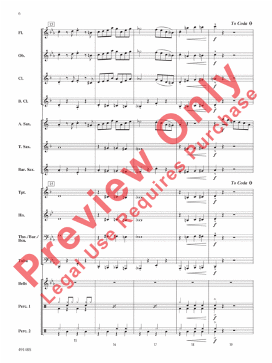 The Pink Panther The Pink Panther Concert Band scores gallery preview page 7