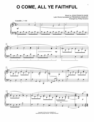 Book cover for O Come, All Ye Faithful [Classical version] (arr. Phillip Keveren)