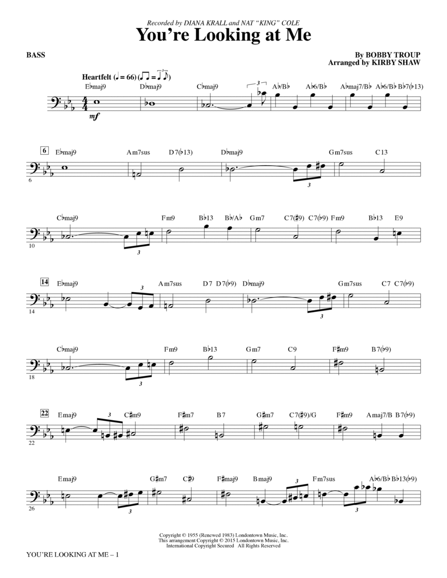 You're Looking At Me - Bass Choir scores gallery preview page 1