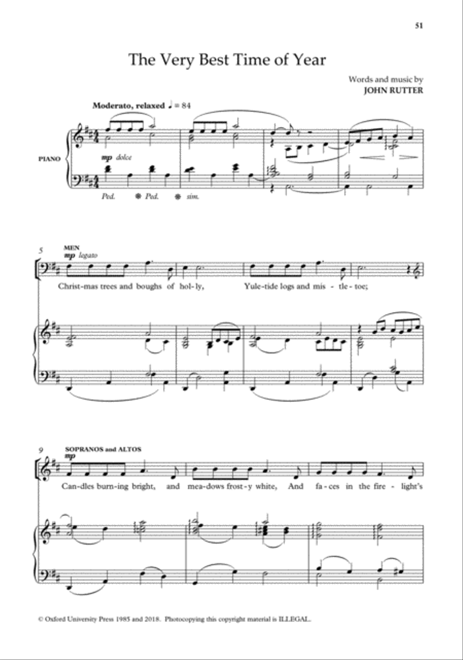 John Rutter Carols for SA and Men SA scores gallery preview page 6