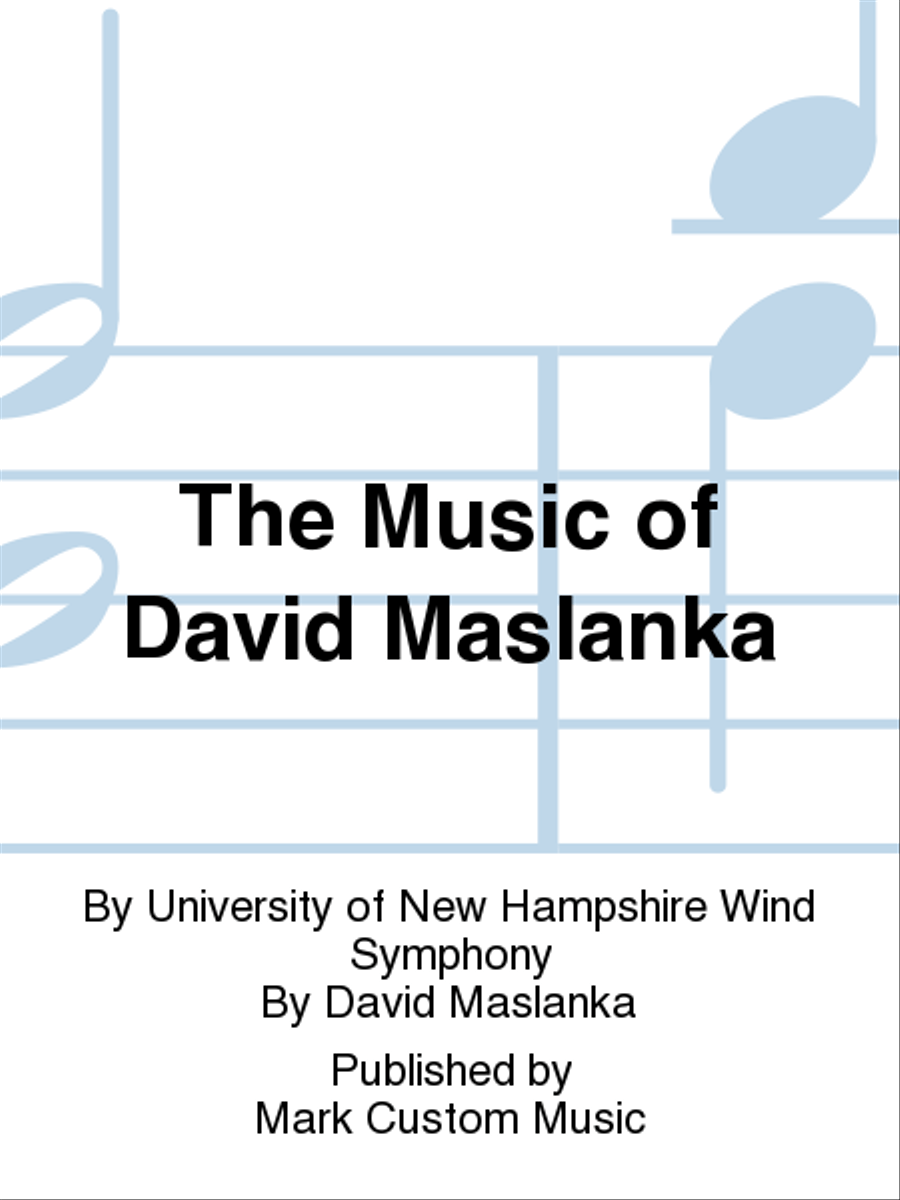 The Music of David Maslanka Listening CD scores gallery preview page 1