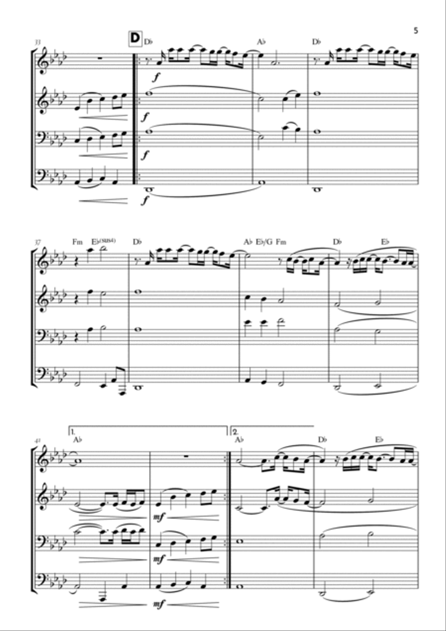 Goodness Of God Brass Ensemble scores gallery preview page 5
