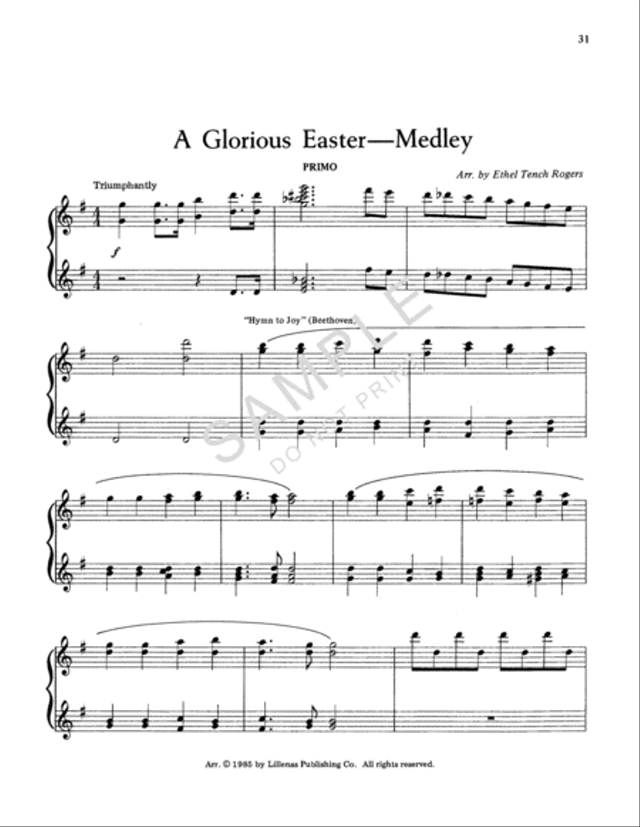 Piano Duets for All Seasons 1 Piano, 4-Hands scores gallery preview page 3
