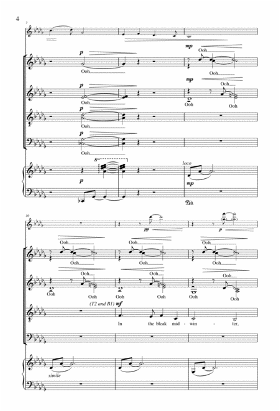 In The Bleak Midwinter In The Bleak Midwinter 4-Part scores gallery preview page 2