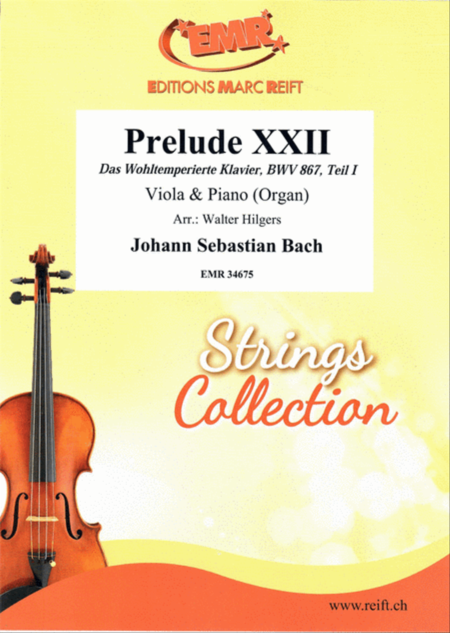 Prelude XXII Viola scores gallery preview page 1