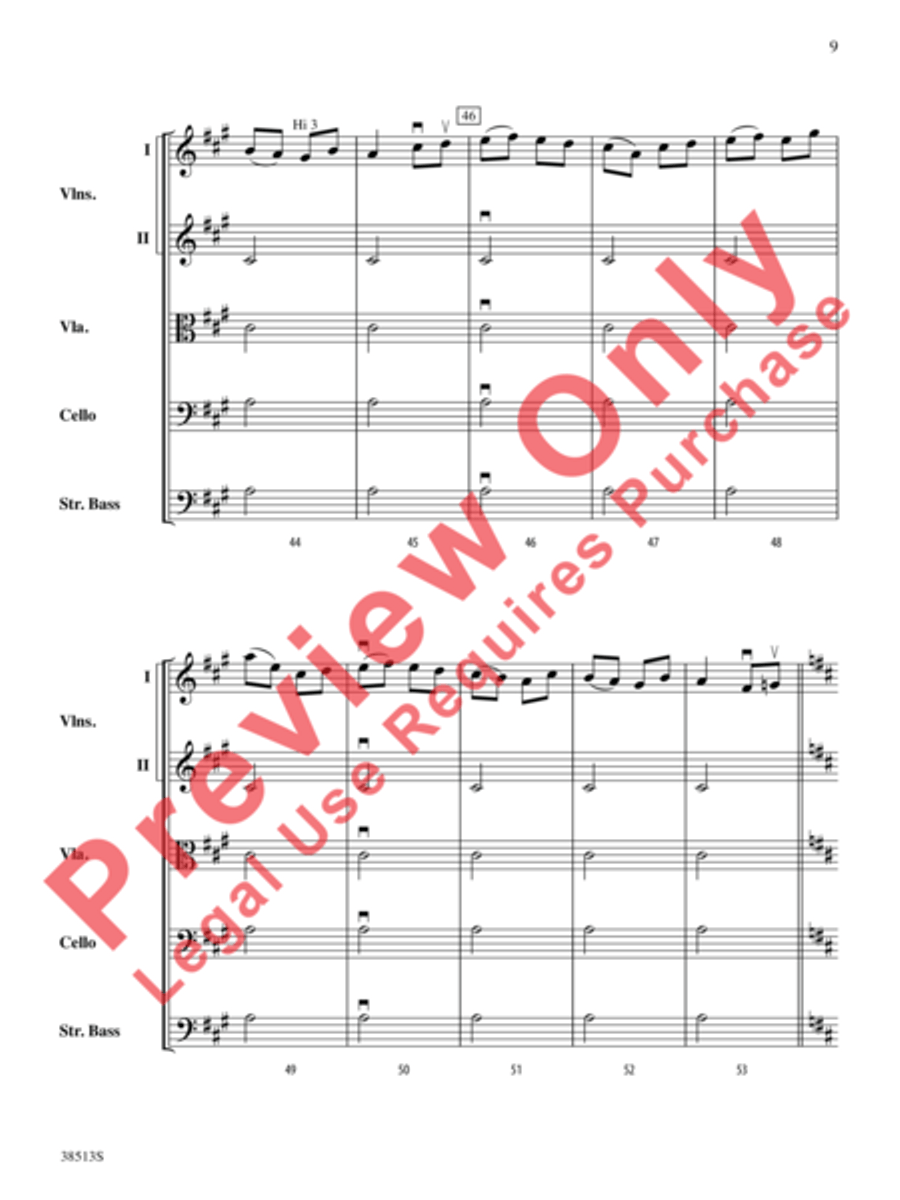 American Fiddle Triptych American Fiddle Triptych String Orchestra scores gallery preview page 10