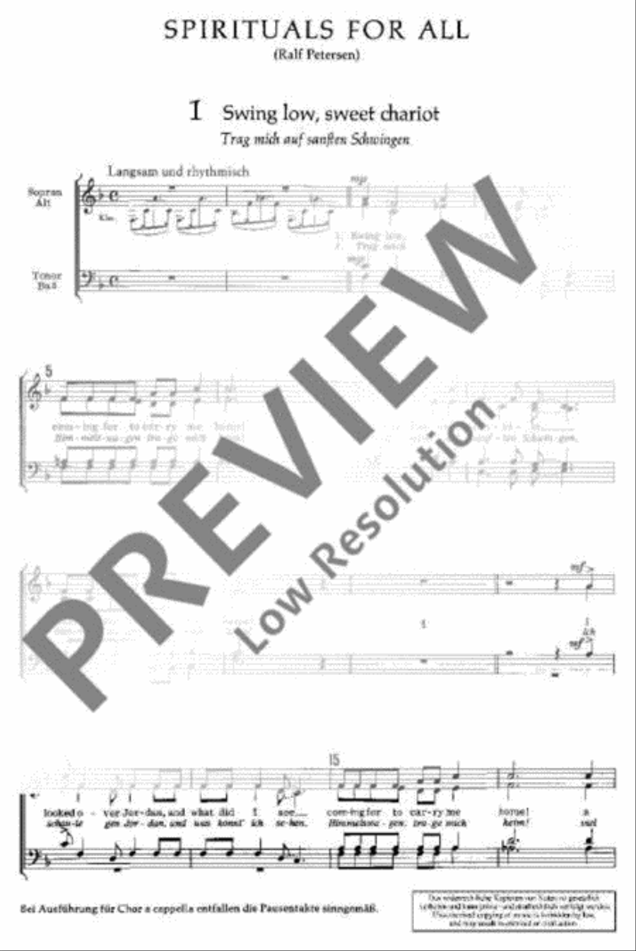 Spirituals for all 4-Part scores gallery preview page 3