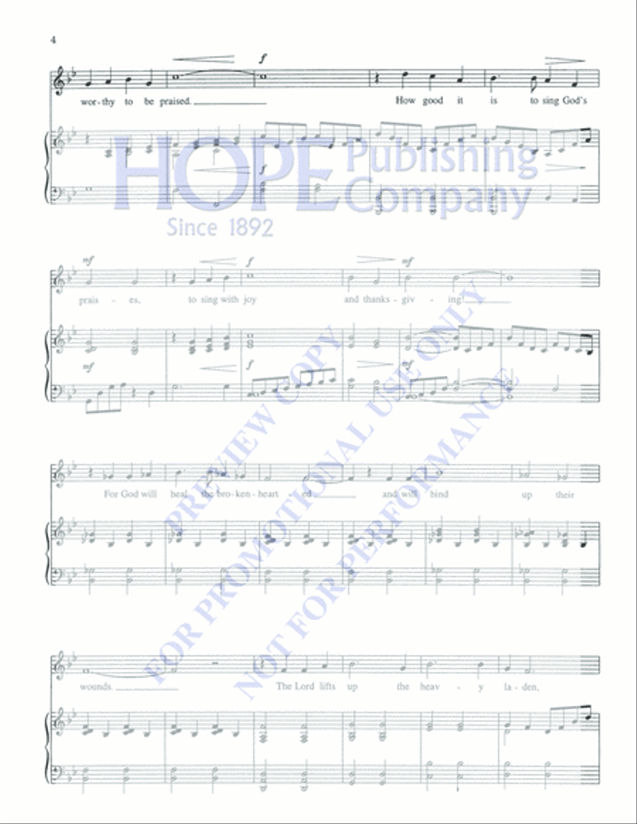 A Song of Joy Medium Voice scores gallery preview page 6