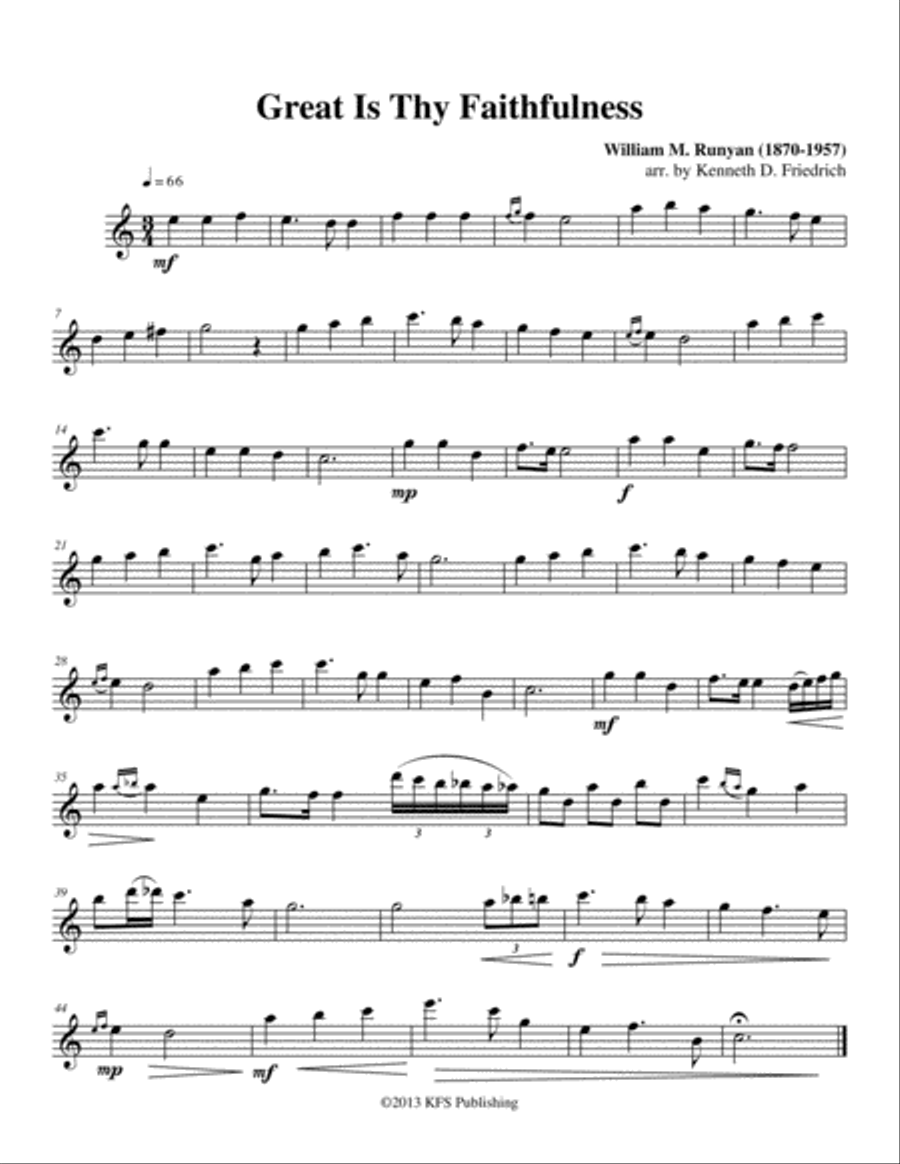 52 Selected Hymns for the Solo Performer - alto saxphone Alto Saxophone scores gallery preview page 6