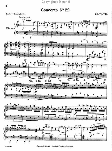Concerto No. 22 in A Minor