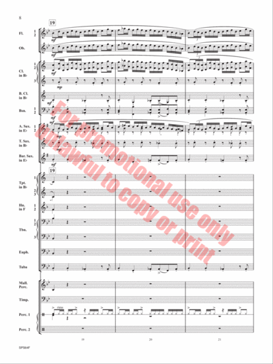 The Rusty Bucket Concert Band scores gallery preview page 9