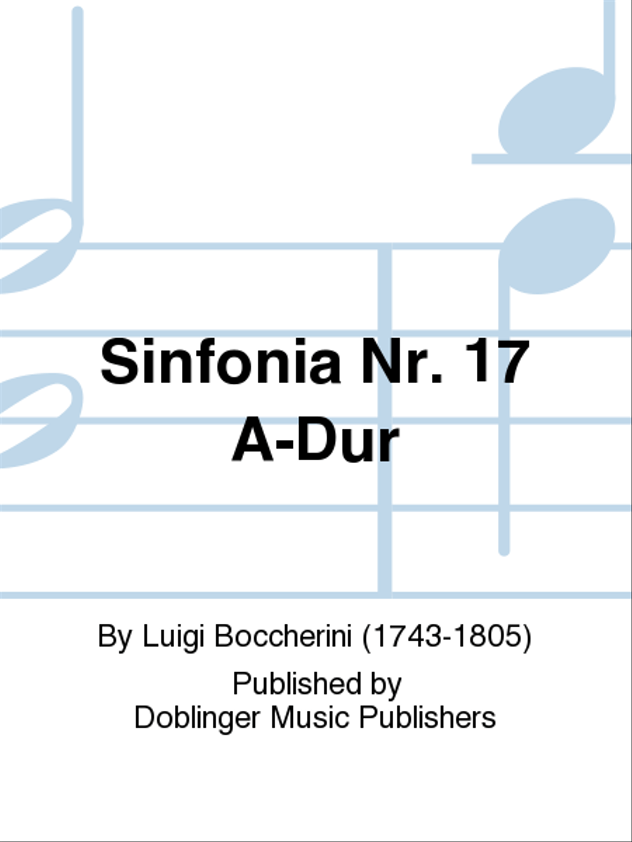Sinfonia Nr. 17 A-Dur Sinfonia Nr. 17 A-Dur School and Community scores gallery preview page 1