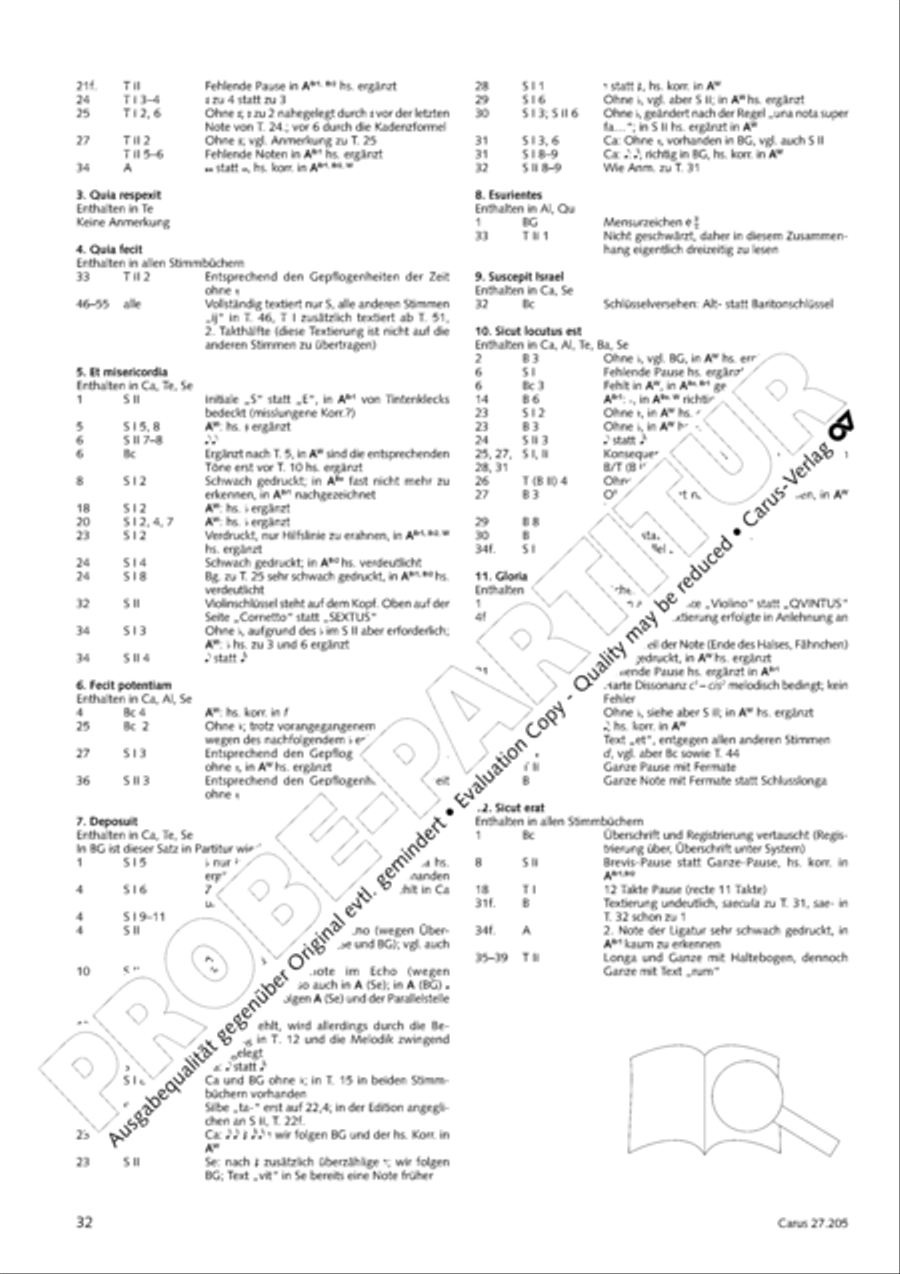 Magnificat a 6 (Magnificat a sei voci) Choir scores gallery preview page 41
