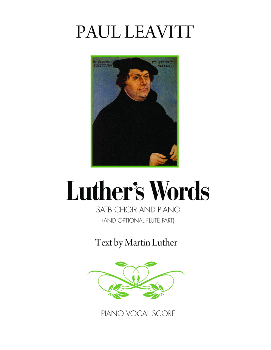 Luther's Words 4-Part scores gallery preview page 1