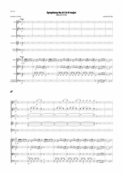 Haydn - Symphony No.61 in D major, Hob.I:61