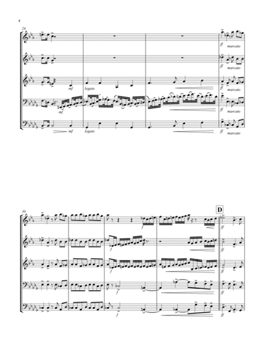Coronation March (Db) (Brass Quintet - 3 Trp, 2 Trb)
