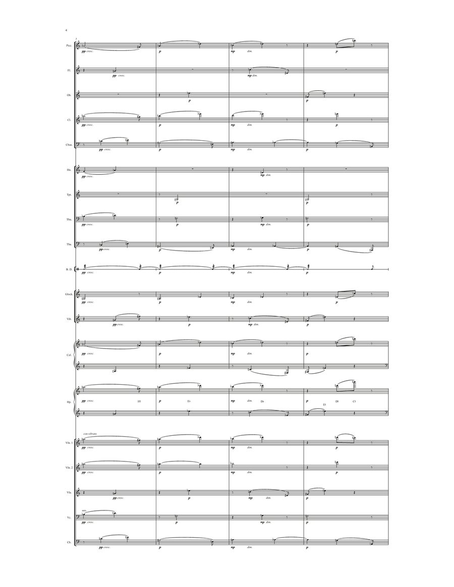 The Expanses (Intermezzo for Chamber Orchestra) Chamber Orchestra scores gallery preview page 4