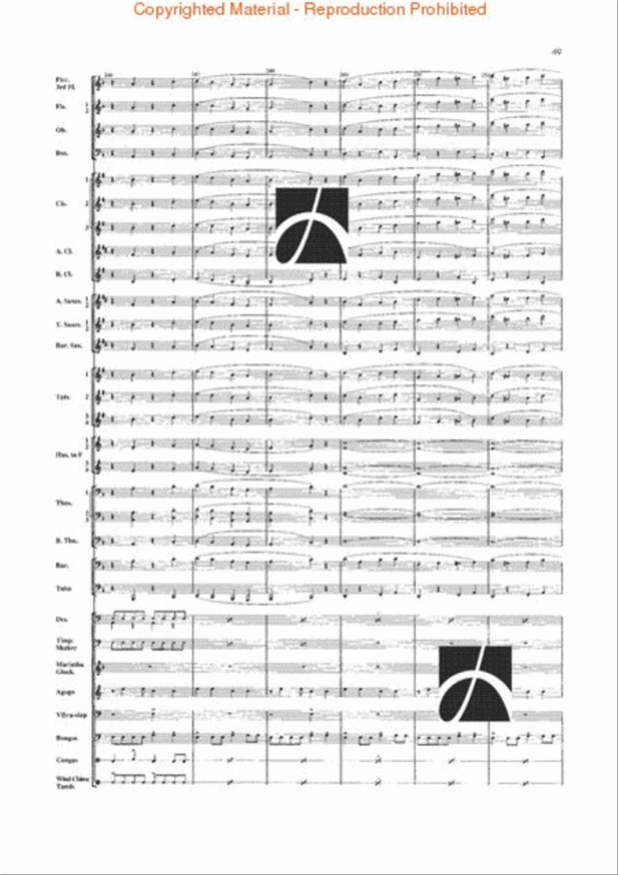 Jungle Fantasy Concert Band scores gallery preview page 46