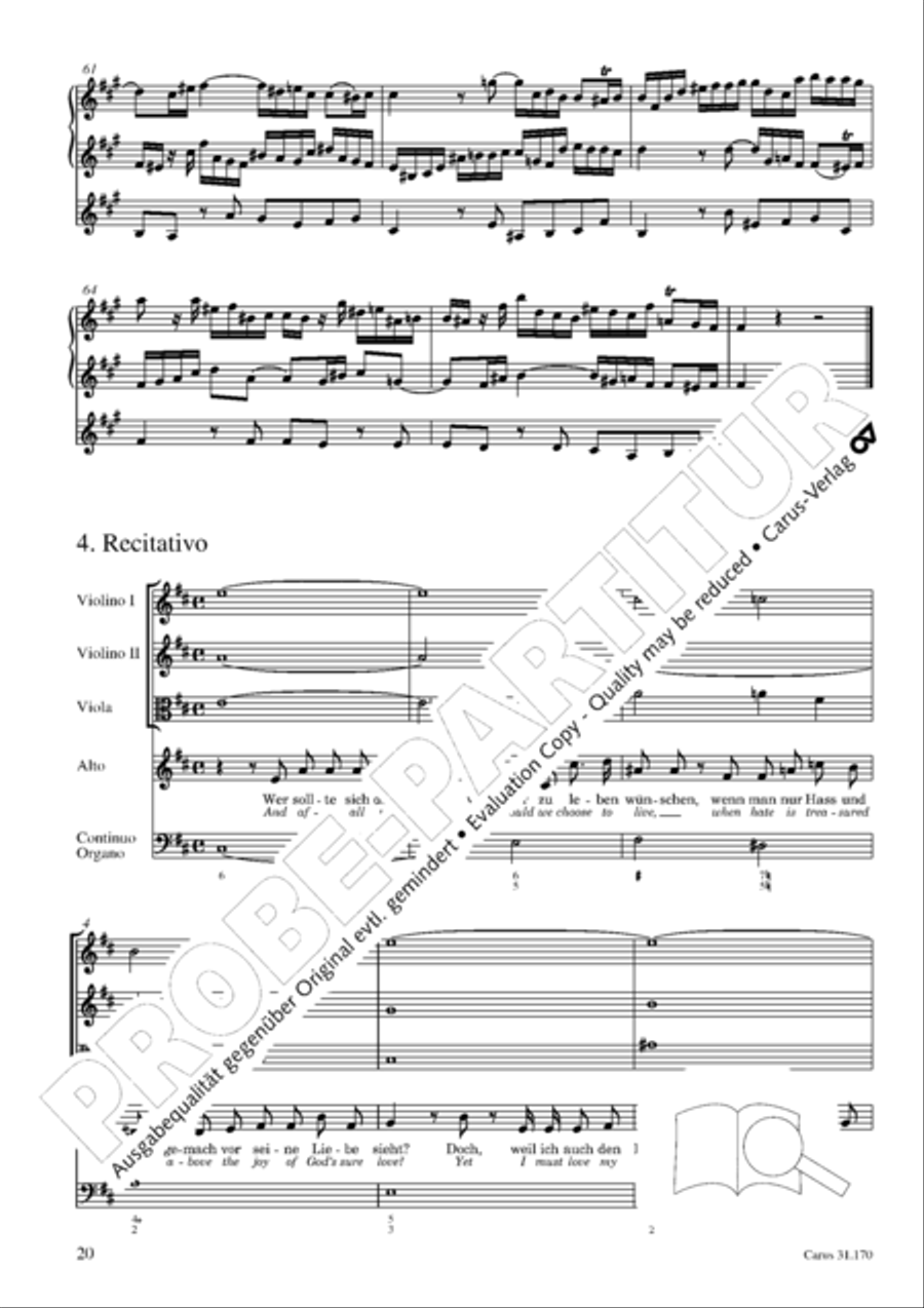 O blessed rest, o welcome heart's delight (Vergnugte Ruh, beliebte Seelenlust) Orchestra scores gallery preview page 21