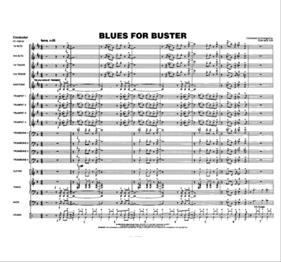 Blues for Buster Blues for Buster Jazz Ensemble scores gallery preview page 2