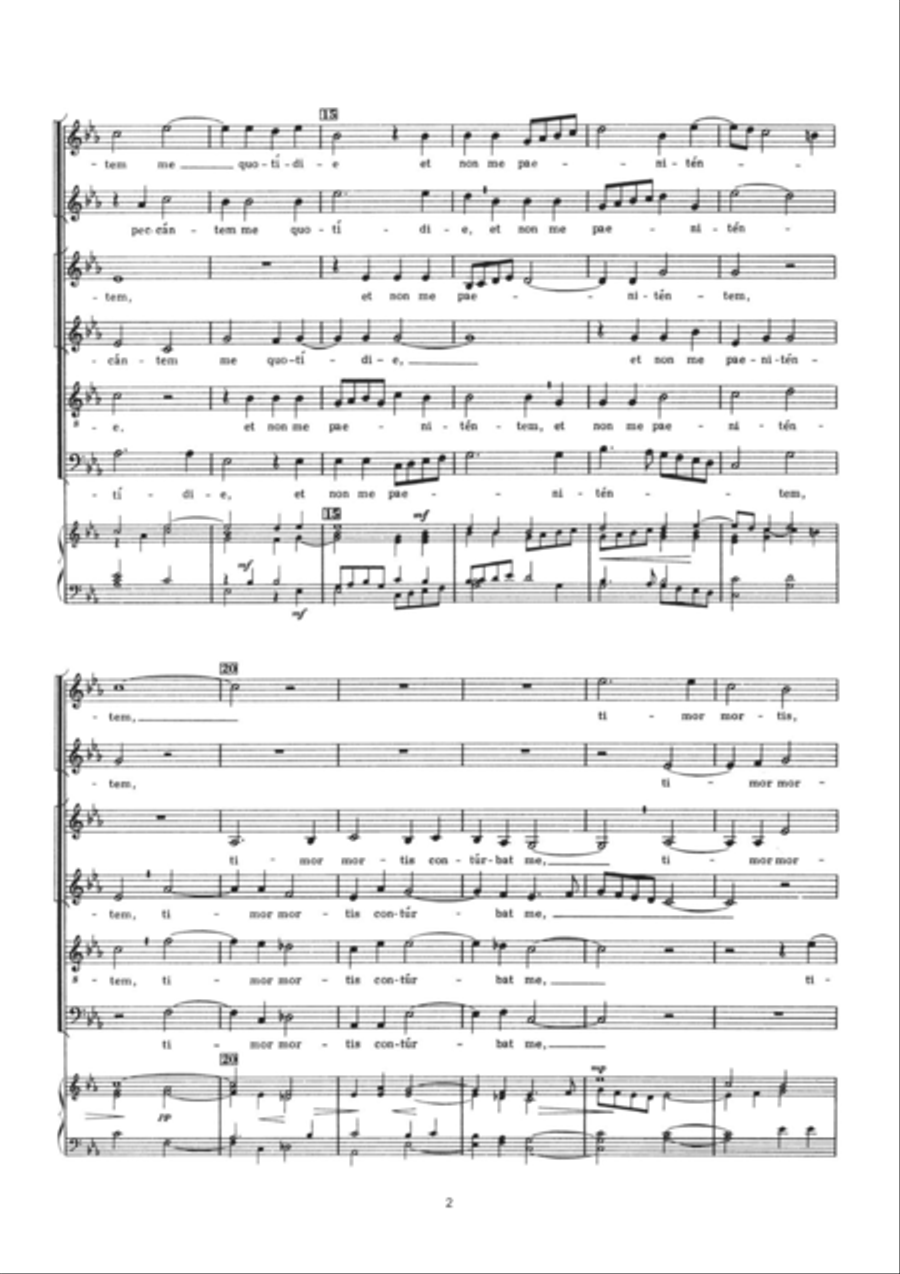 Peccantem Me Quotidie Peccantem Me Quotidie 4-Part scores gallery preview page 2