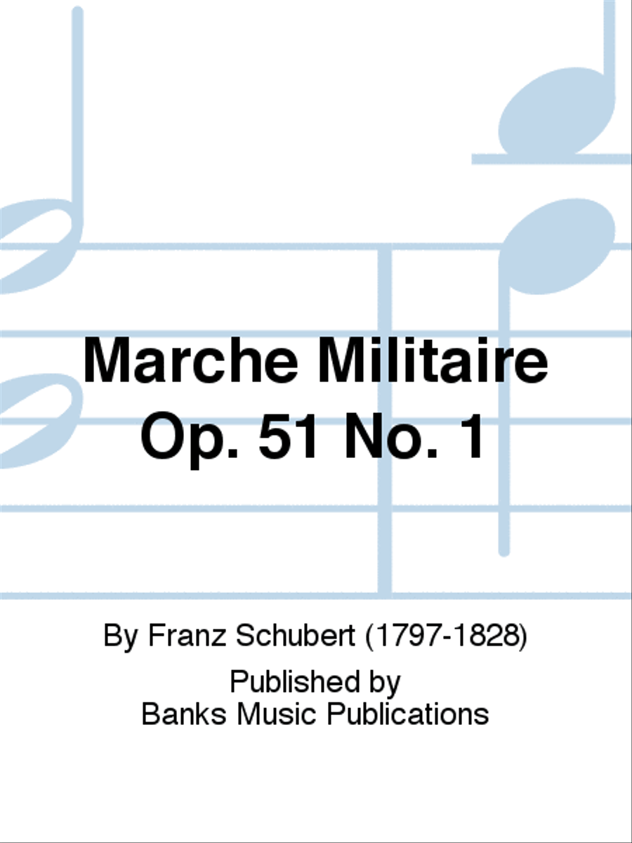 Marche Militaire Op. 51 No. 1 Piano Solo scores gallery preview page 1