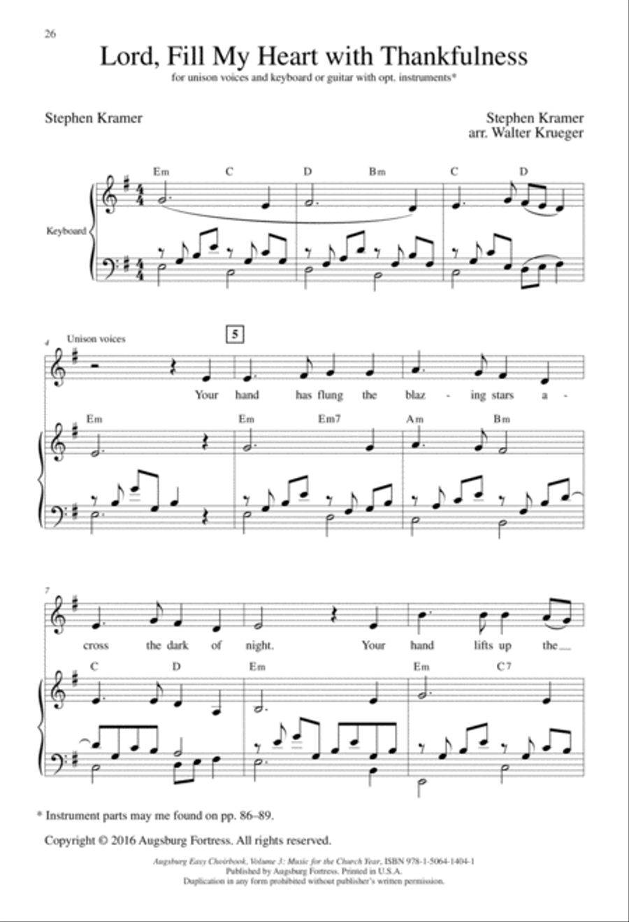 Augsburg Easy Choirbook Volume 3 Unison Choir scores gallery preview page 9