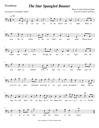 The Star Spangled Banner (Trombone)