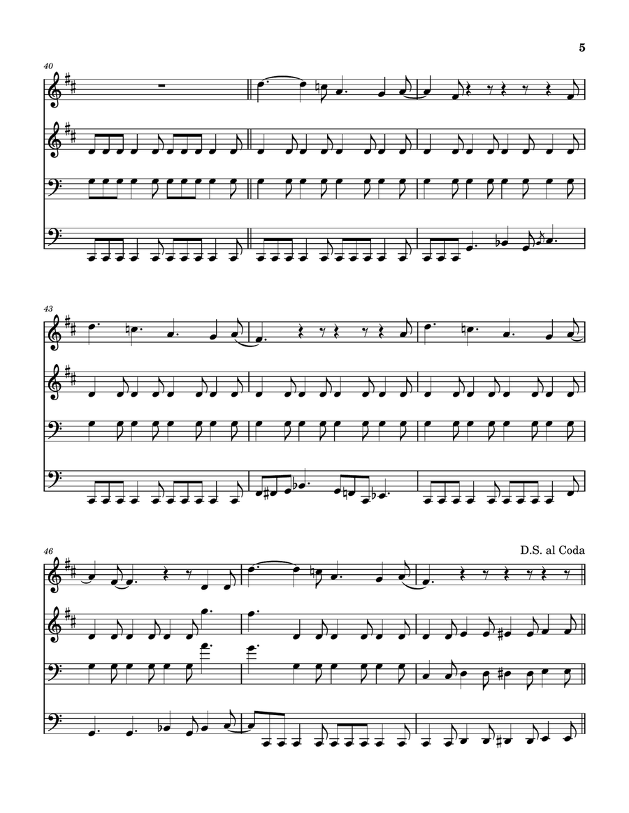 Way Down Way Down Brass Quartet scores gallery preview page 6