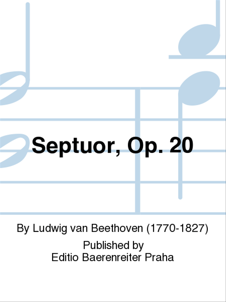 Septuor für Bläsernonett, op. 20 Chamber Music scores gallery preview page 1