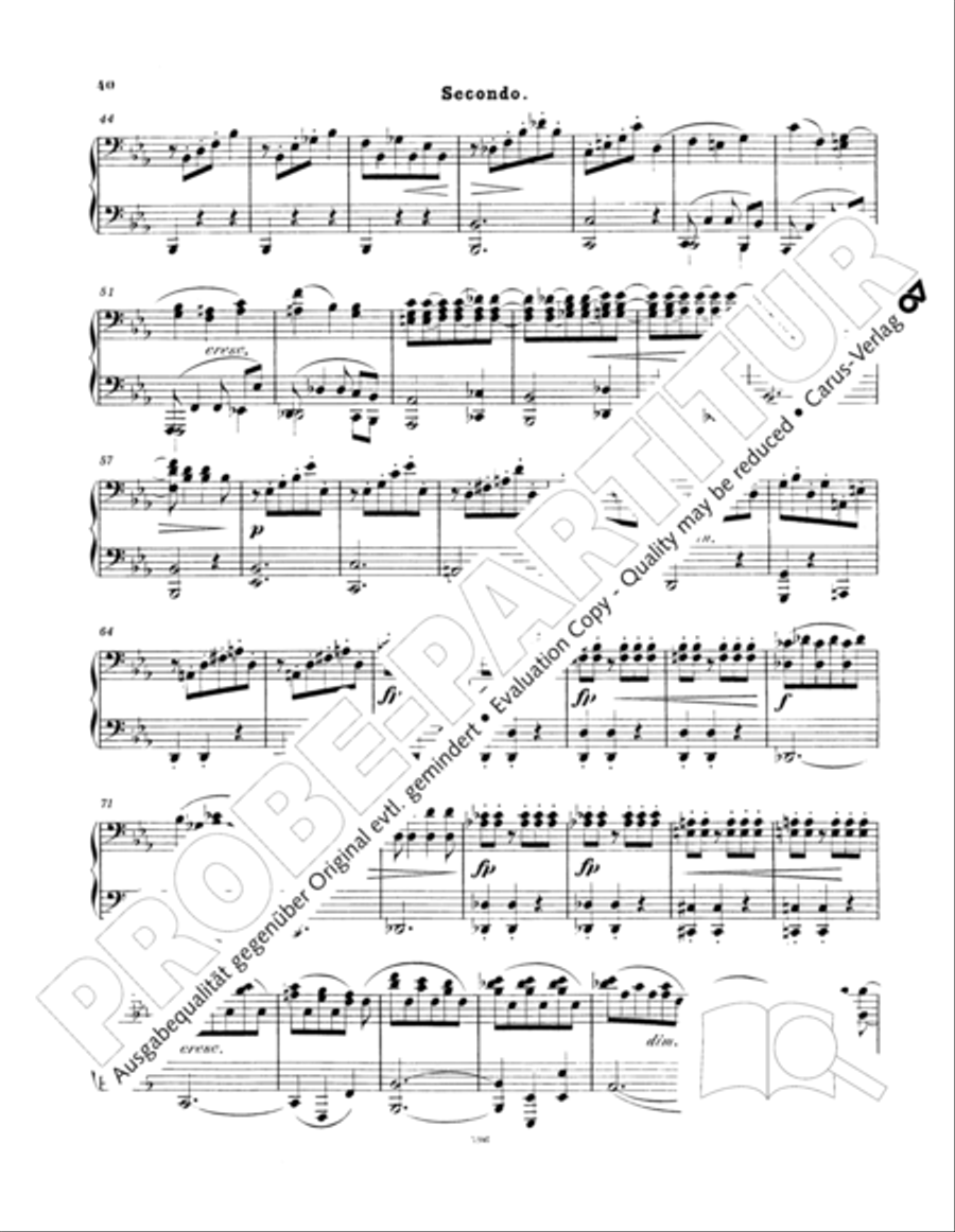 Ein Deutsches Requiem (German Requiem) Piano Duet scores gallery preview page 49