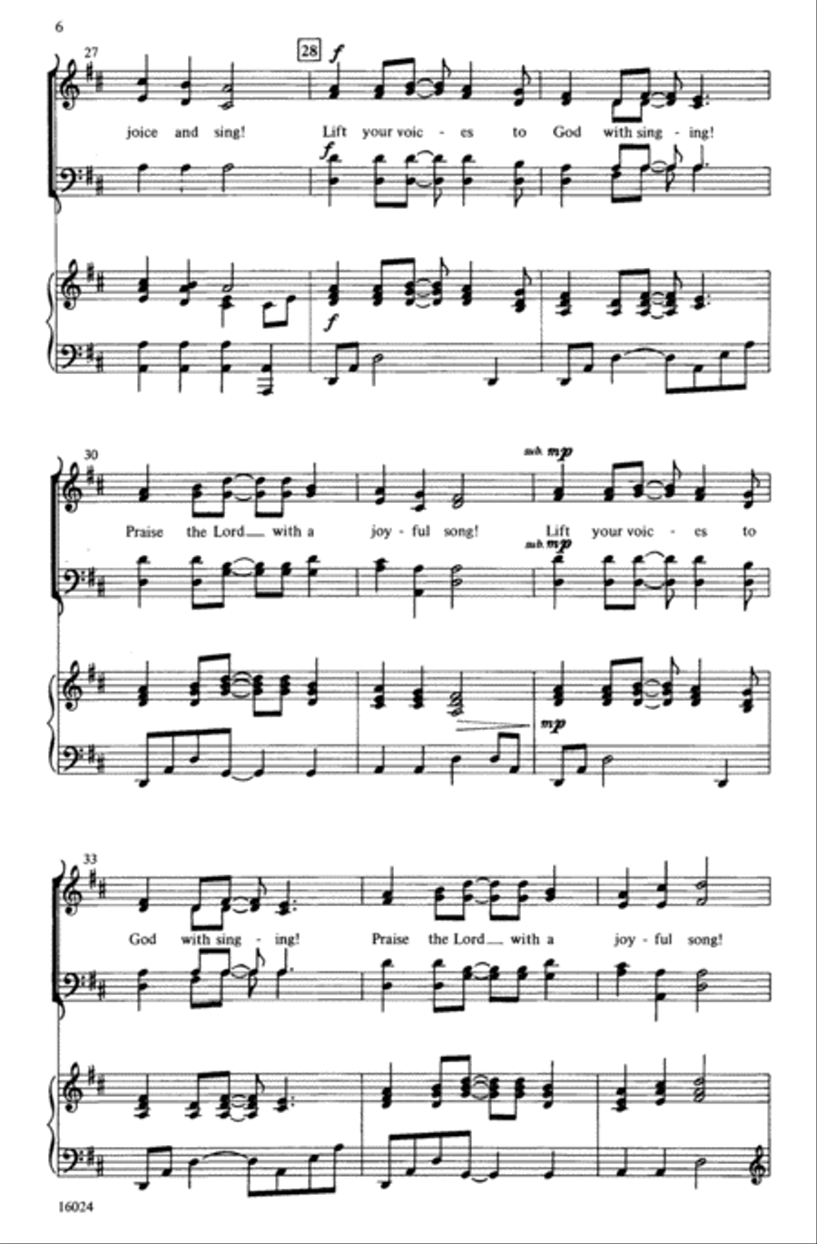 African Psalm African Psalm 4-Part scores gallery preview page 6