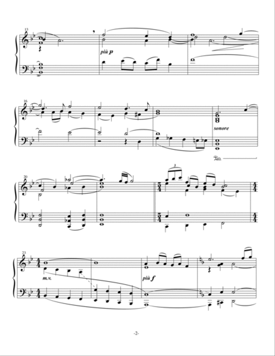 Two American Pieces (1) The President's Hymn Piano Solo scores gallery preview page 2