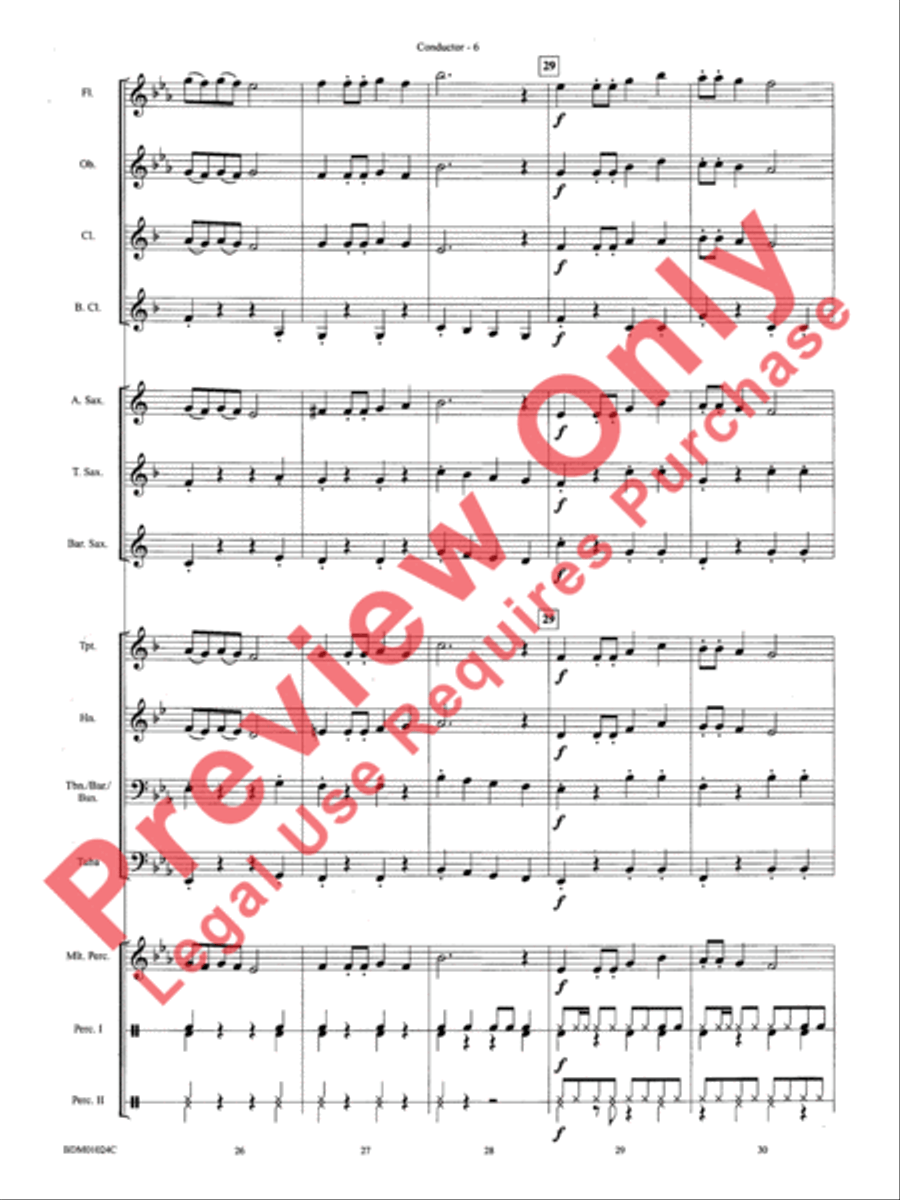 Caribbean Delight Concert Band scores gallery preview page 9
