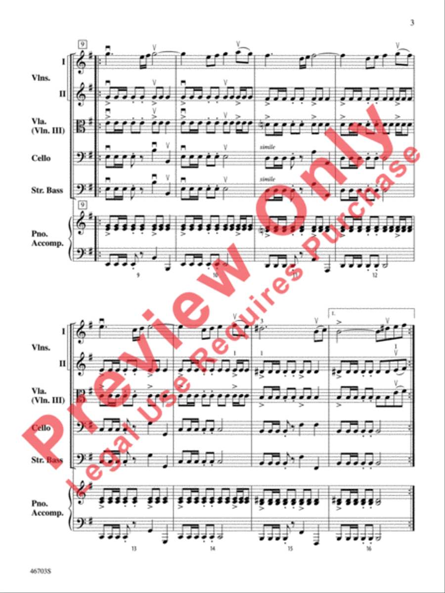Danza Española by Bob Phillips String Orchestra - Sheet Music page 4