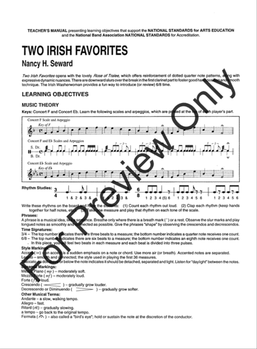 Two Irish Favorites Concert Band scores gallery preview page 3
